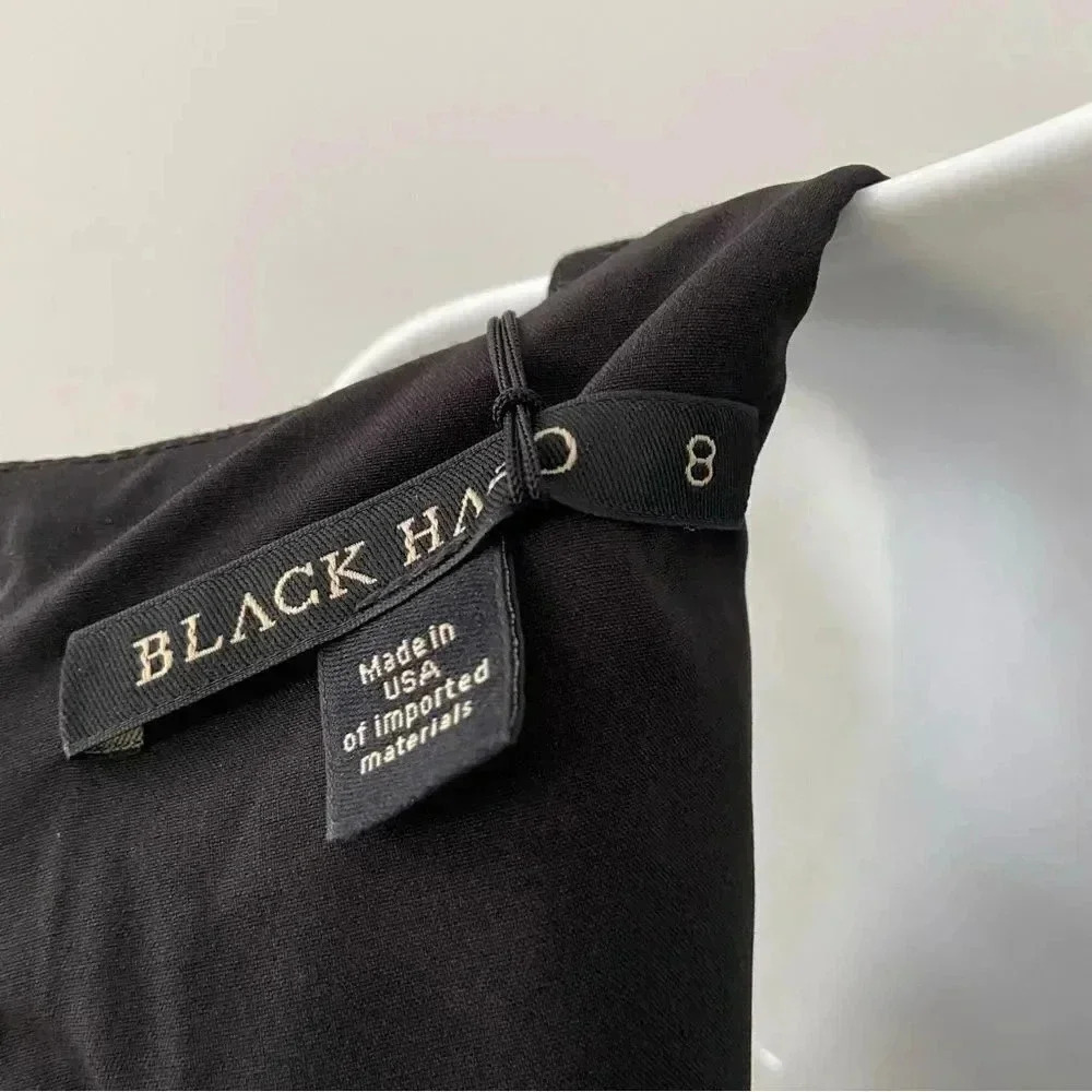 NWT Black Halo Brett Sleeveless Draped Mini Dress size 8 - Picture 9 of 10